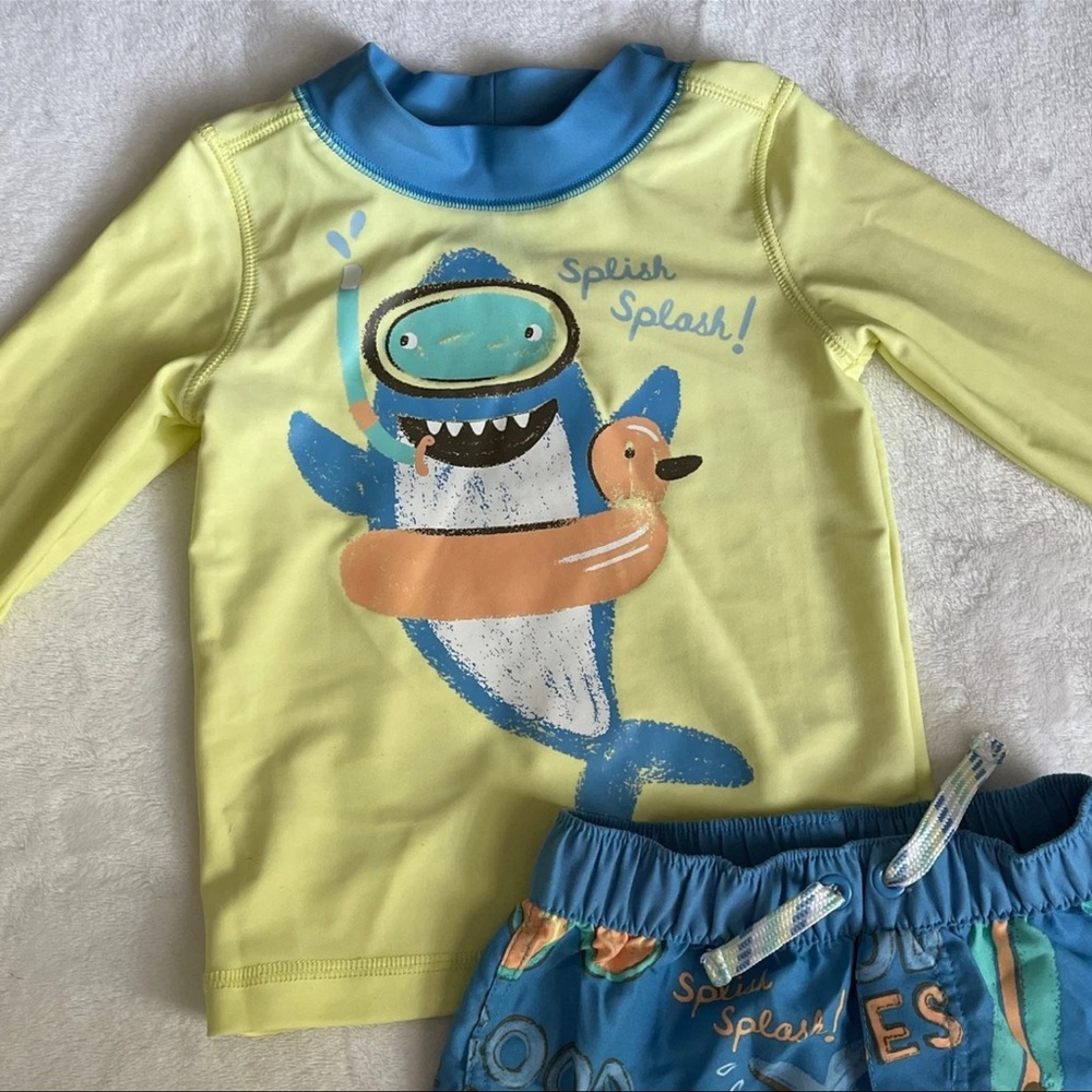 SOLD Carter’s two piece set swim wear for baby boy